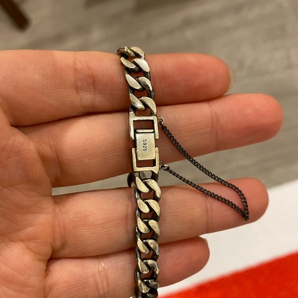 New 925 sterling silver chain bracelet set - Picture 4 of 6